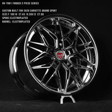 Chrome rims-custom corvette c8 wheels-rvrn forged deep dish RV-T081 series