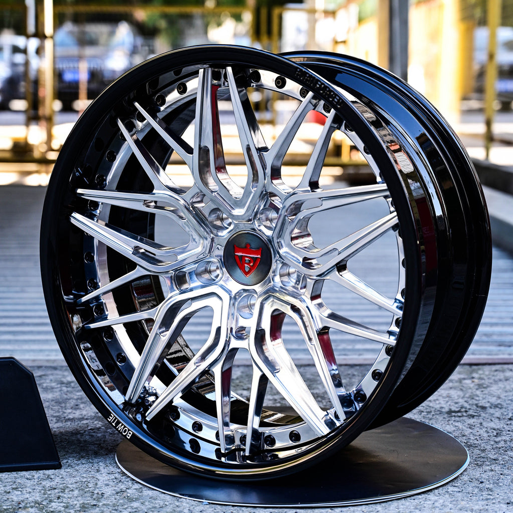 1972 Chevy Camaro Deep Dish Wheels-Custom forged 2-piece rims-RV-T081