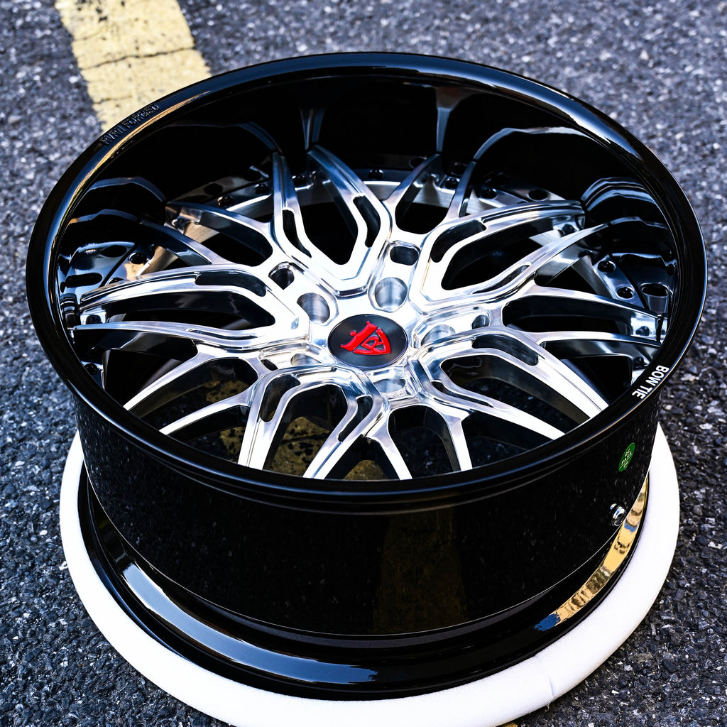 1972 Chevy Camaro Deep Dish Wheels-Custom forged 2-piece rims-RV-T081
