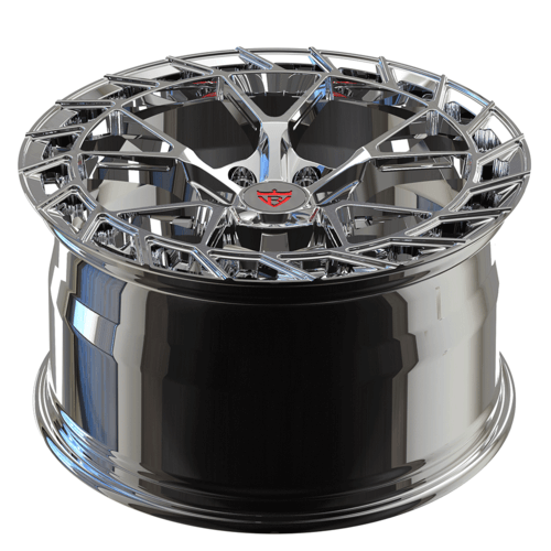 Custom forged monoblock wheel for Corvette C8, featuring a sleek design with max concavity and aerospace-grade aluminum construction.