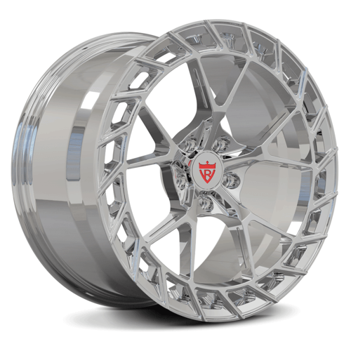 "Custom forged monoblock wheel for Corvette C8, showcasing intricate design and high-quality aerospace-grade aluminum."