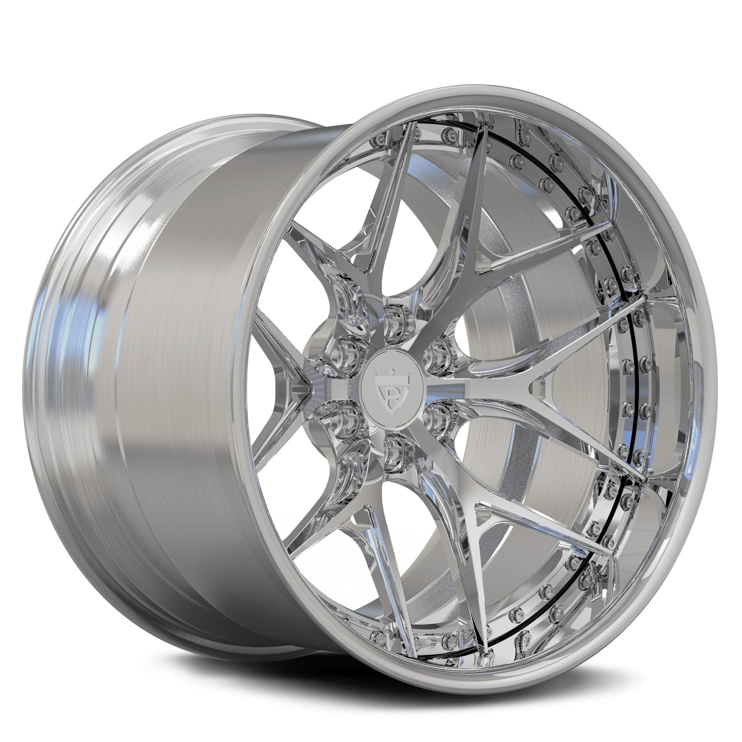 19inch custom aftermarket wheels for dodge viper with brushed aluminum-DR08D RVRN Forged