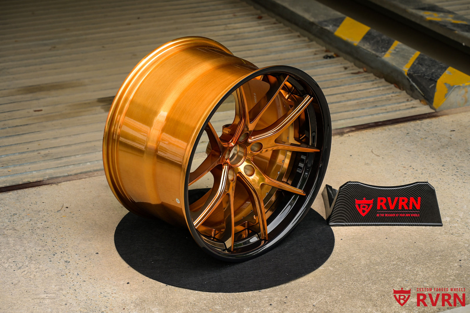 C8 Corvette custom bronze wheels showcasing a sleek design, ideal for enhancing style and performance of C8 aftermarket wheels.