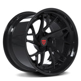 Custom 2-piece forged wheels RV-DS74 in deep concave design for Pontiac Trans Am and Firebird.