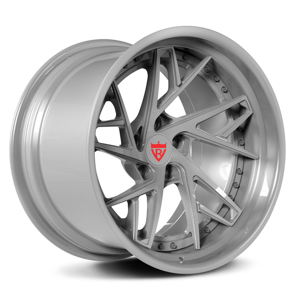 Custom 2-piece forged deep dish wheel RV-DS74 with concave design, ideal for Pontiac Trans Am rims.