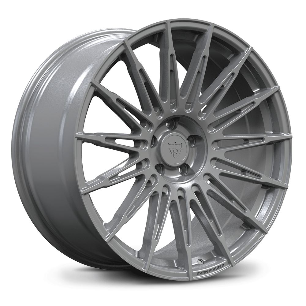 Custom forged monoblock wheel in silver finish designed for Acura MDX with precision machining.