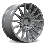 Custom forged monoblock wheel in silver finish designed for Acura MDX with precision machining.