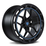 Custom forged monoblock wheel for Audi, featuring a bold design and advanced technology for performance and style.