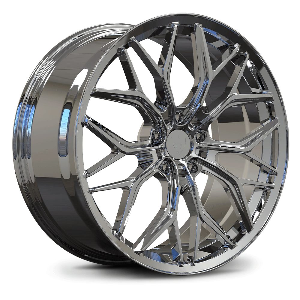 Custom forged monoblock wheel design for Dodge Durango, featuring sleek chrome finish and stylish spokes.