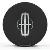 Custom forged monoblock full face wheel for Lincoln vehicles, featuring RVRN FORGED logo, sleek black finish.