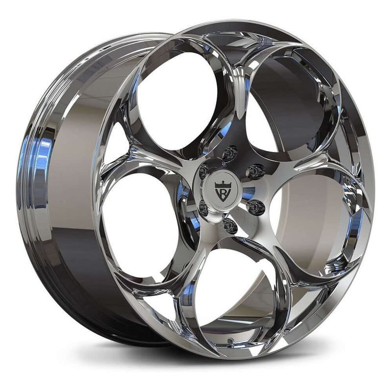 Custom forged monoblock wheels RV-MS016 in chrome finish, perfect for GMC Canyon and truck applications.