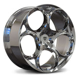 Custom forged monoblock wheels RV-MS016 in chrome finish, perfect for GMC Canyon and truck applications.