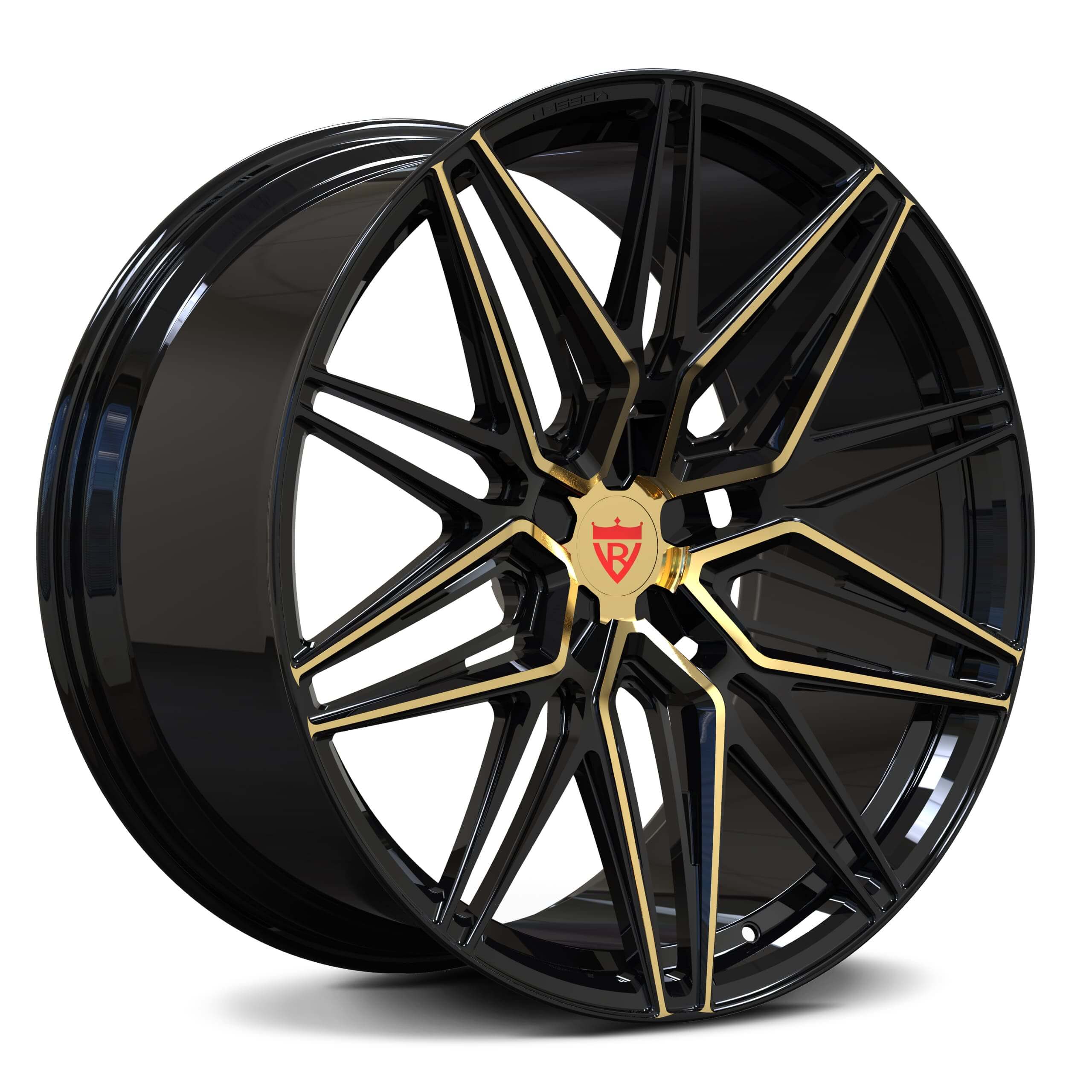 CUSTOM 1 PIECE FORGED WHITE TESLA WHEELS: RV-MS808