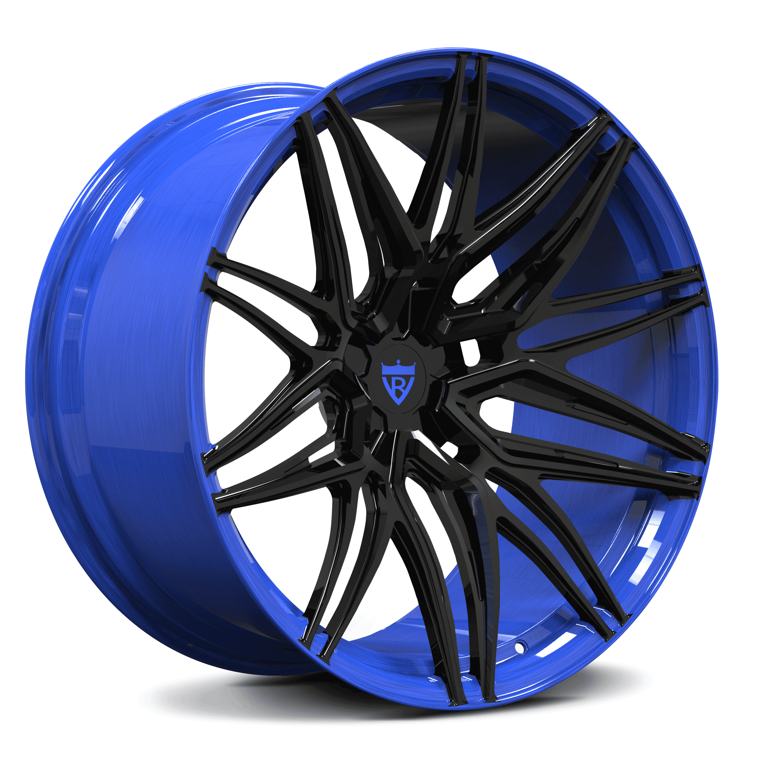 CUSTOM 1 PIECE FORGED WHITE TESLA WHEELS: RV-MS808