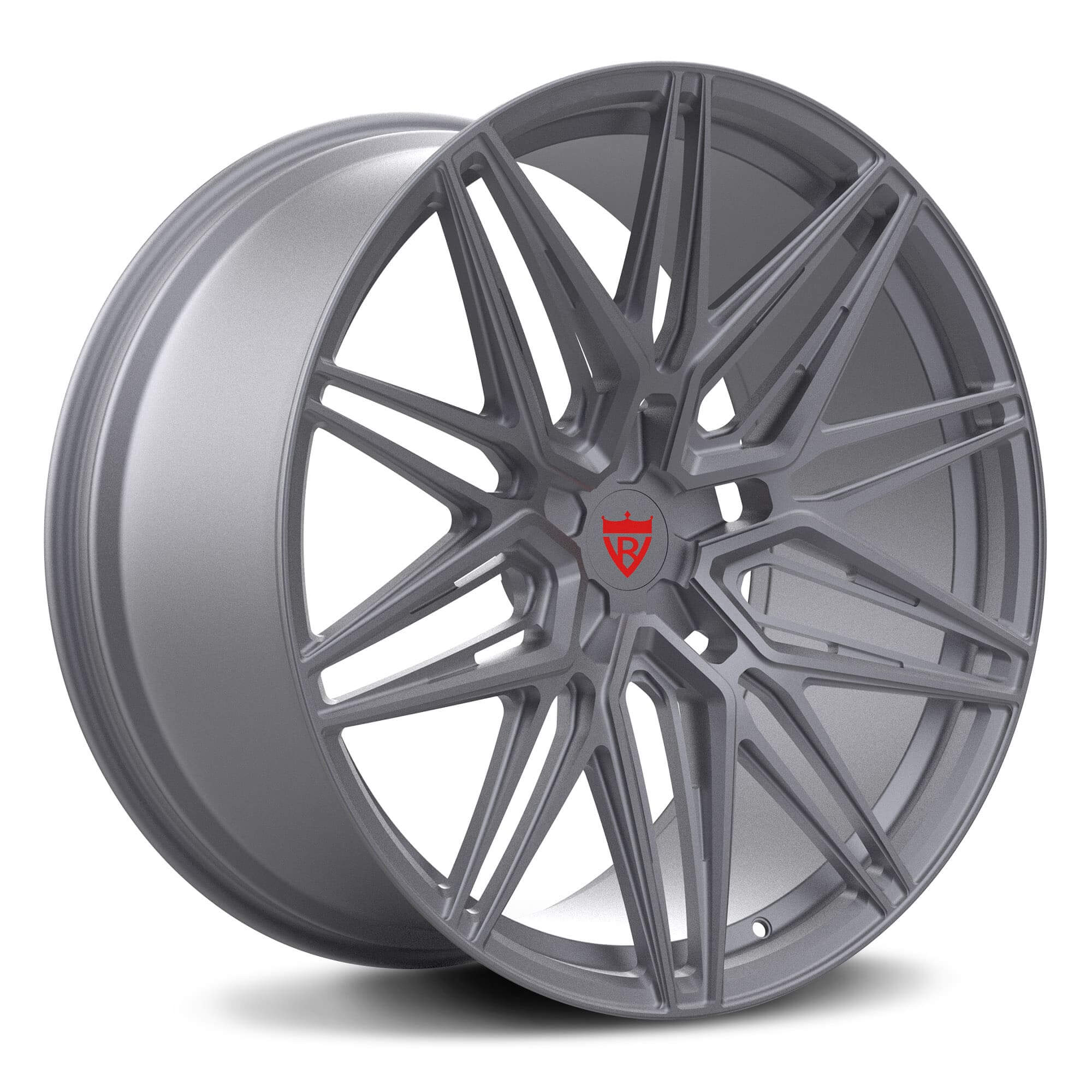 CUSTOM 1 PIECE FORGED WHITE TESLA WHEELS: RV-MS808