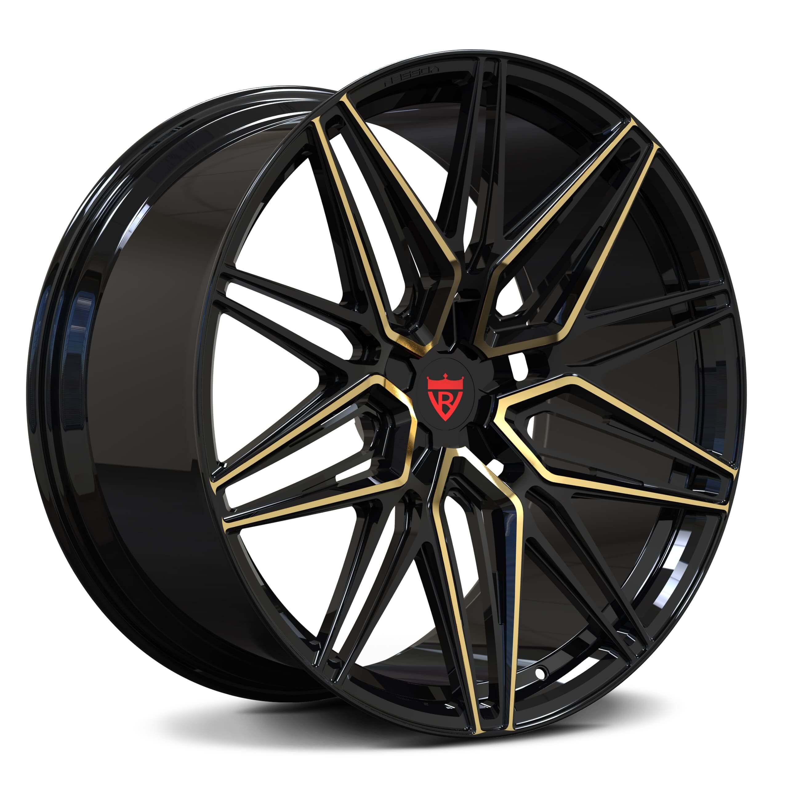CUSTOM 1 PIECE FORGED WHITE TESLA WHEELS: RV-MS808