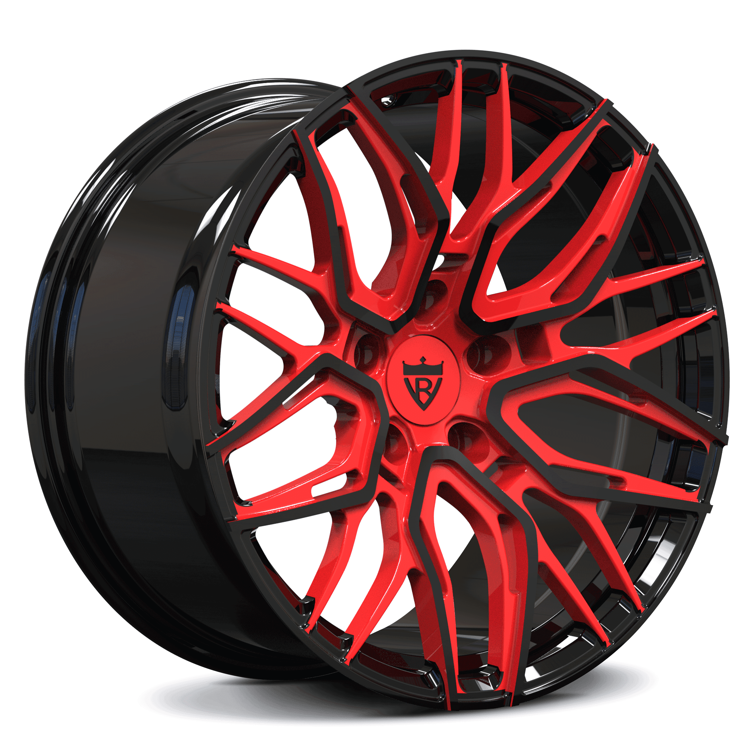 CUSTOM 1 PIECE FORGED WHITE TESLA WHEELS: RV-MS808