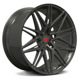 CUSTOM 1 PIECE FORGED WHITE TESLA WHEELS: RV-MS808