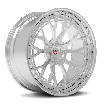 Custom 2-piece forged wheels for Audi RSQ8, featuring a deep concave profile and aggressive multi-piece design.