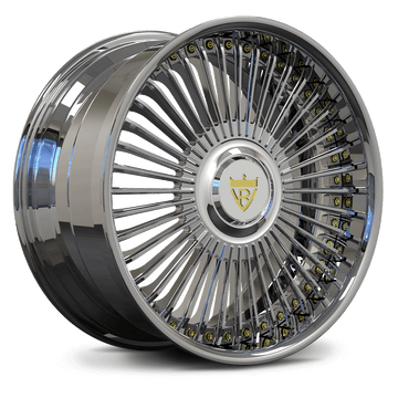 RVRN RV-DM05 chrome 2-piece forged wheel side view