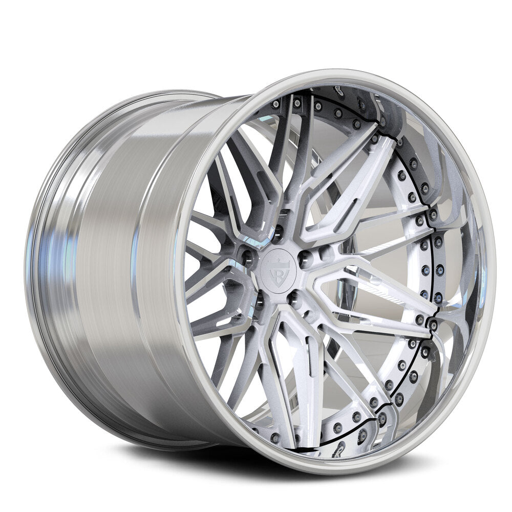 Customize your RV-T081 deep lip wheels – white, chrome, or black accents render
