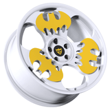 White Batman rims for car with precision forging and bold design: RV-MBT - RVRN WHEELS