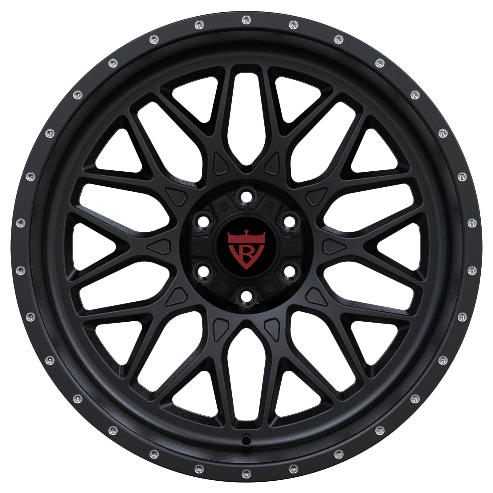 1 PIECE DEEP DISH RED AND BLACK FORGED WHEELS SERIES: RV-MF012 - RVRN WHEELS