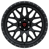 1 PIECE DEEP DISH RED AND BLACK FORGED WHEELS SERIES: RV-MF012 - RVRN WHEELS