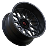 1 PIECE DEEP DISH RED AND BLACK FORGED WHEELS SERIES: RV-MF012 - RVRN WHEELS