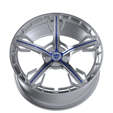 1 PIECE FORGED BLUE AND BRUSH WHEELS SERIES: RV-MA62 - RVRN WHEELS
