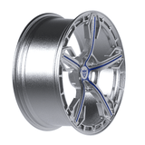 1 PIECE FORGED BLUE AND BRUSH WHEELS SERIES: RV-MA62 - RVRN WHEELS