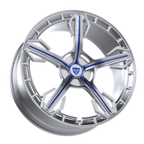 1 PIECE FORGED BLUE AND BRUSH WHEELS SERIES: RV-MA62 - RVRN WHEELS