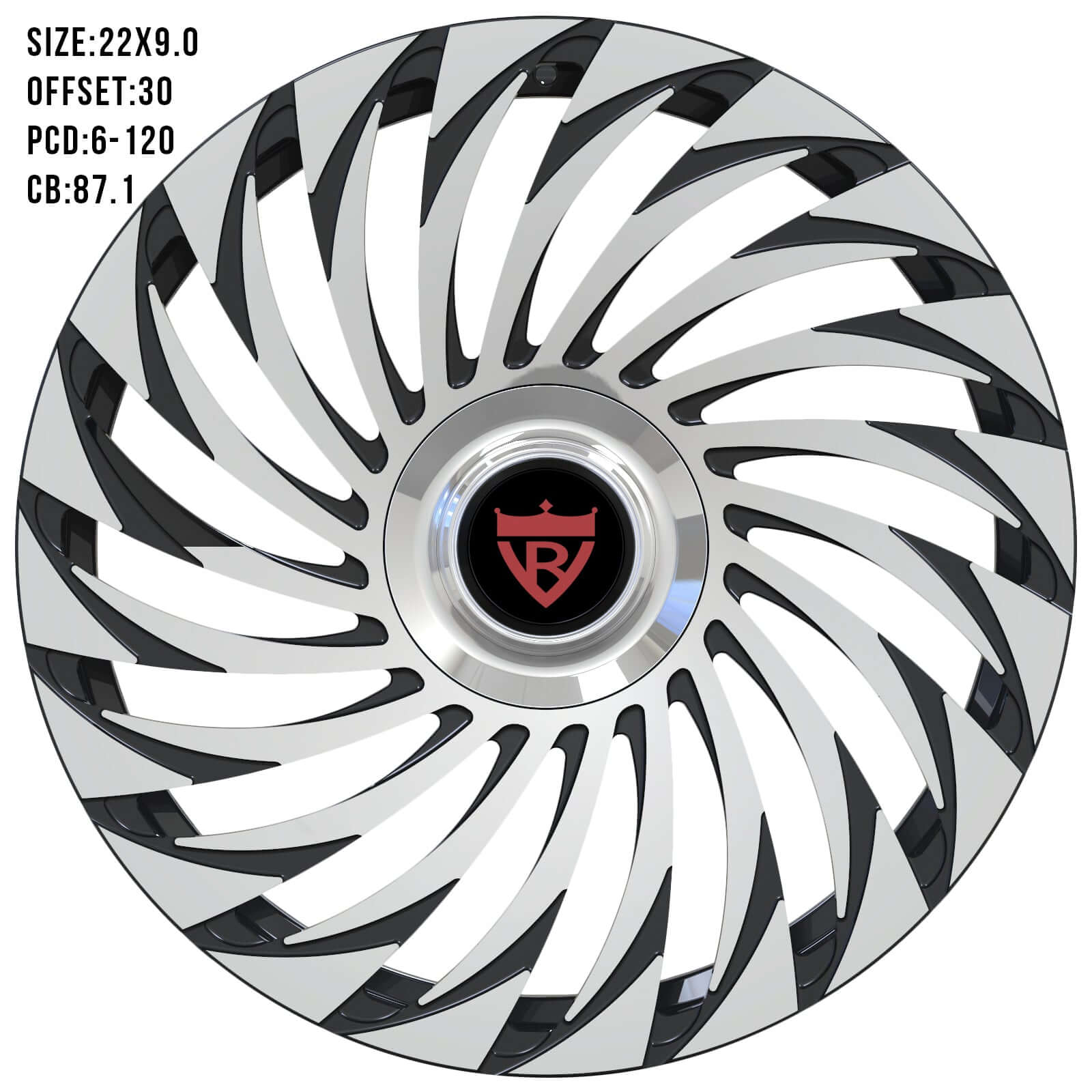 1 PIECE FORGED CHROME WHEELS SERIES: RV-MF150 - RVRN WHEELS