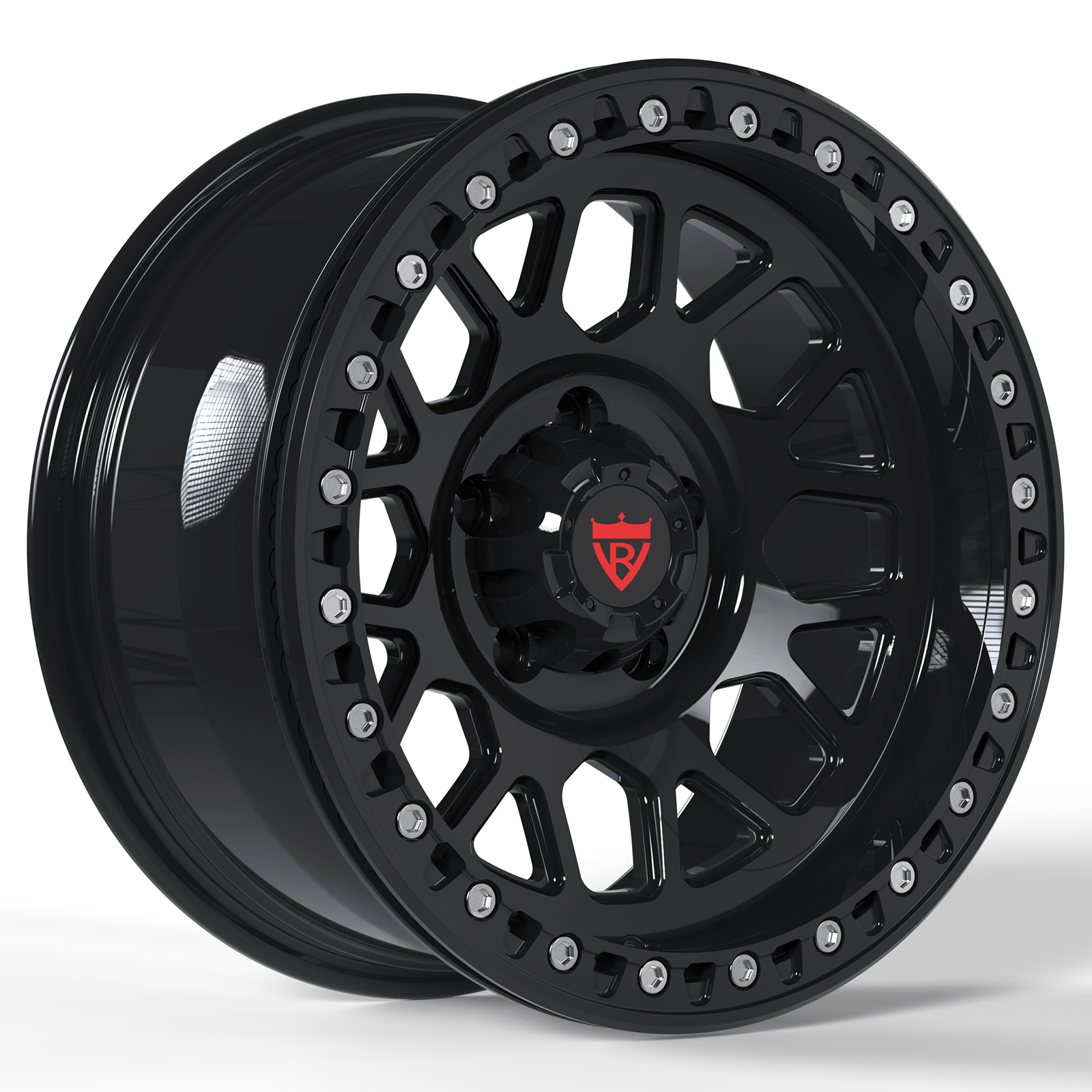 1 PIECE FORGED GLOSS BLACK WHEELS SERIES: RV-MJ153 - RVRN WHEELS