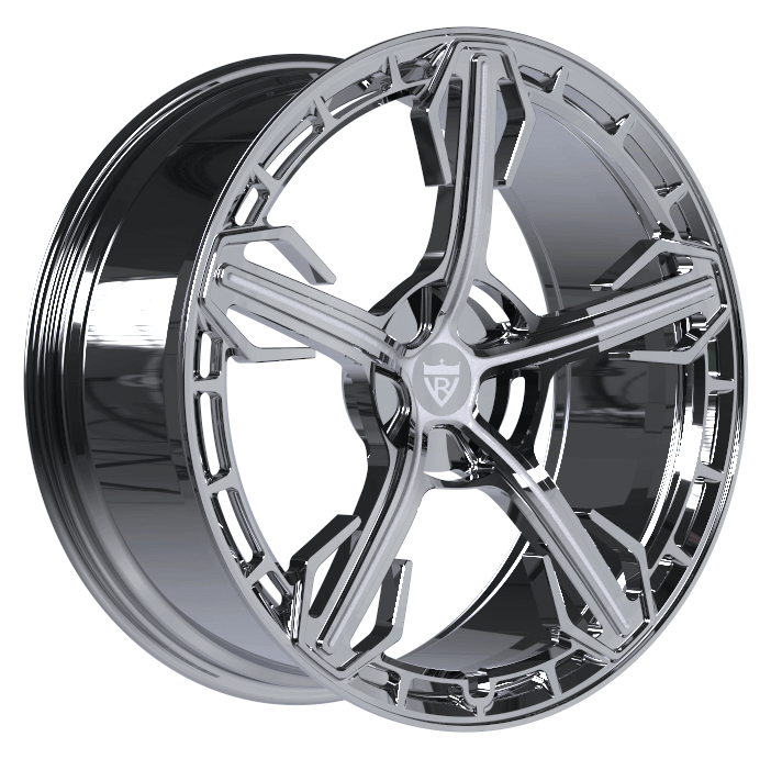 1 PIECE FORGED CHROME 5 SPOKE WHEELS SERIES: RV-MA62 - RVRN WHEELS