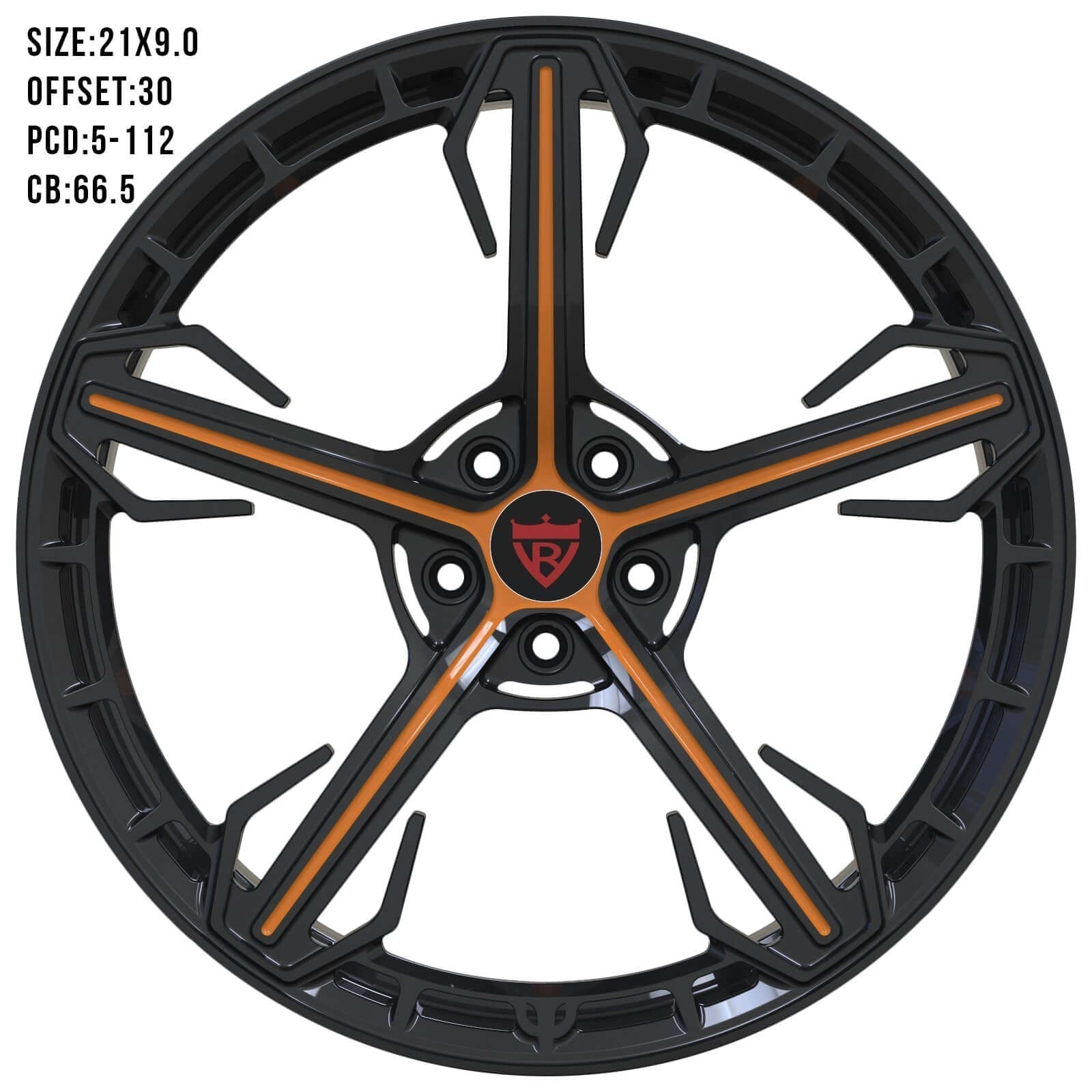 1 PIECE FORGED RED WHEELS SERIES: RV-MA62 - RVRN WHEELS