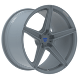 Custom 1 Piece Forged Wheel RV-MB559 in grey, designed for BMW X5 and other vehicles, showcasing a modern 5-spoke design.