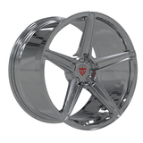 Custom forged 1-piece wheels RV-MB559 in polished chrome finish, designed for BMW X5 and other vehicles.