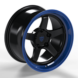 CUSTOM MONOBLOCK 5 SPOKE DEEP LIP FORGED BLACK WHEELS: RV-MT396