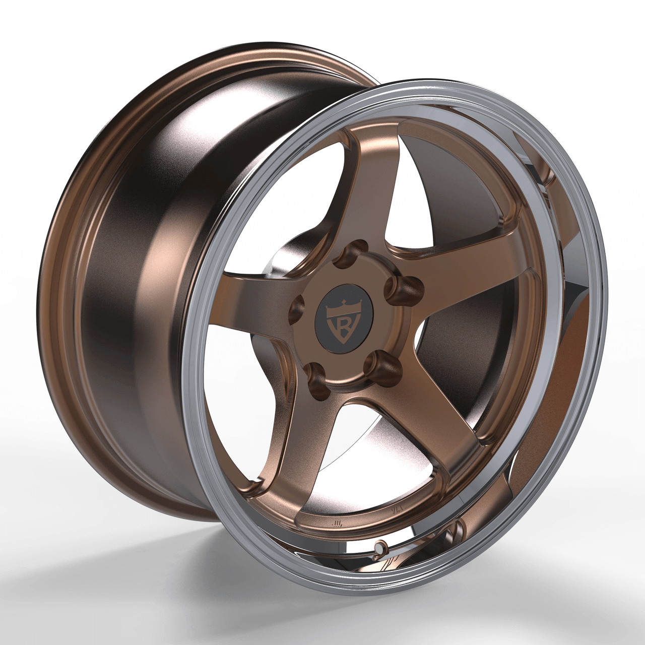 CUSTOM MONOBLOCK 5 SPOKE DEEP LIP FORGED WHEELS: RV-MT396