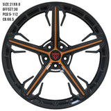 1 PIECE FORGED WHITE WHEELS SERIES: RV-MA62 - RVRN WHEELS