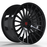 2-PIECE CUSTOM FORGED BLACK WHEELS SERIES: RV-TR66 - RVRN WHEELS