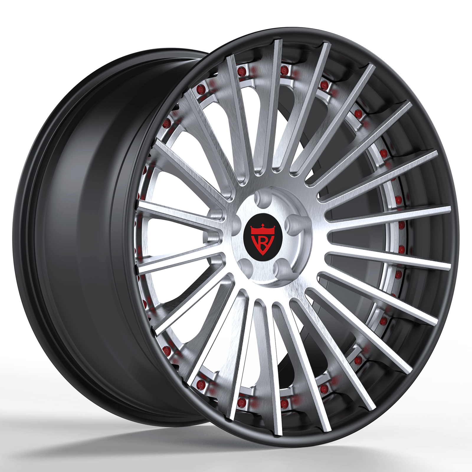 2-PIECE CUSTOM FORGED BLACK WHEELS SERIES: RV-TR66 - RVRN WHEELS