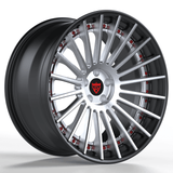 2-PIECE CUSTOM FORGED BLACK WHEELS SERIES: RV-TR66 - RVRN WHEELS