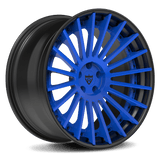 CUSTOM 2-PIECE FORGED BLUE WHEELS: RV-TR66