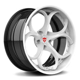 2024 Acura Integra Custom Forged Wheels-White and Black RVRN RV-DS016 2-Piece Rims