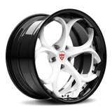 2024 Acura Integra Custom Forged Wheels-White and Black RVRN RV-DS016 2-Piece Rims