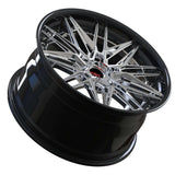 CHRYSLER 300S AFTERMARKET WHEELS-RVRN RV-T081 SERIES-CUSTOM FORGED 2PC RIMS CHROME AND BLACK