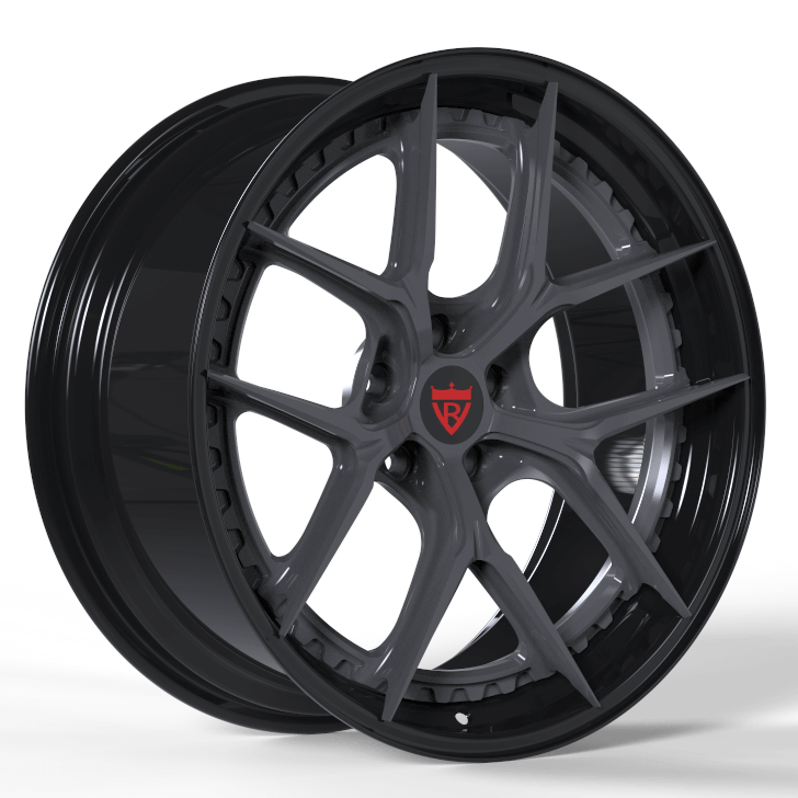 2 PIECE FORGED GLOSS BLACK WHEELS SERIES: RV-DB179 - RVRN WHEELS