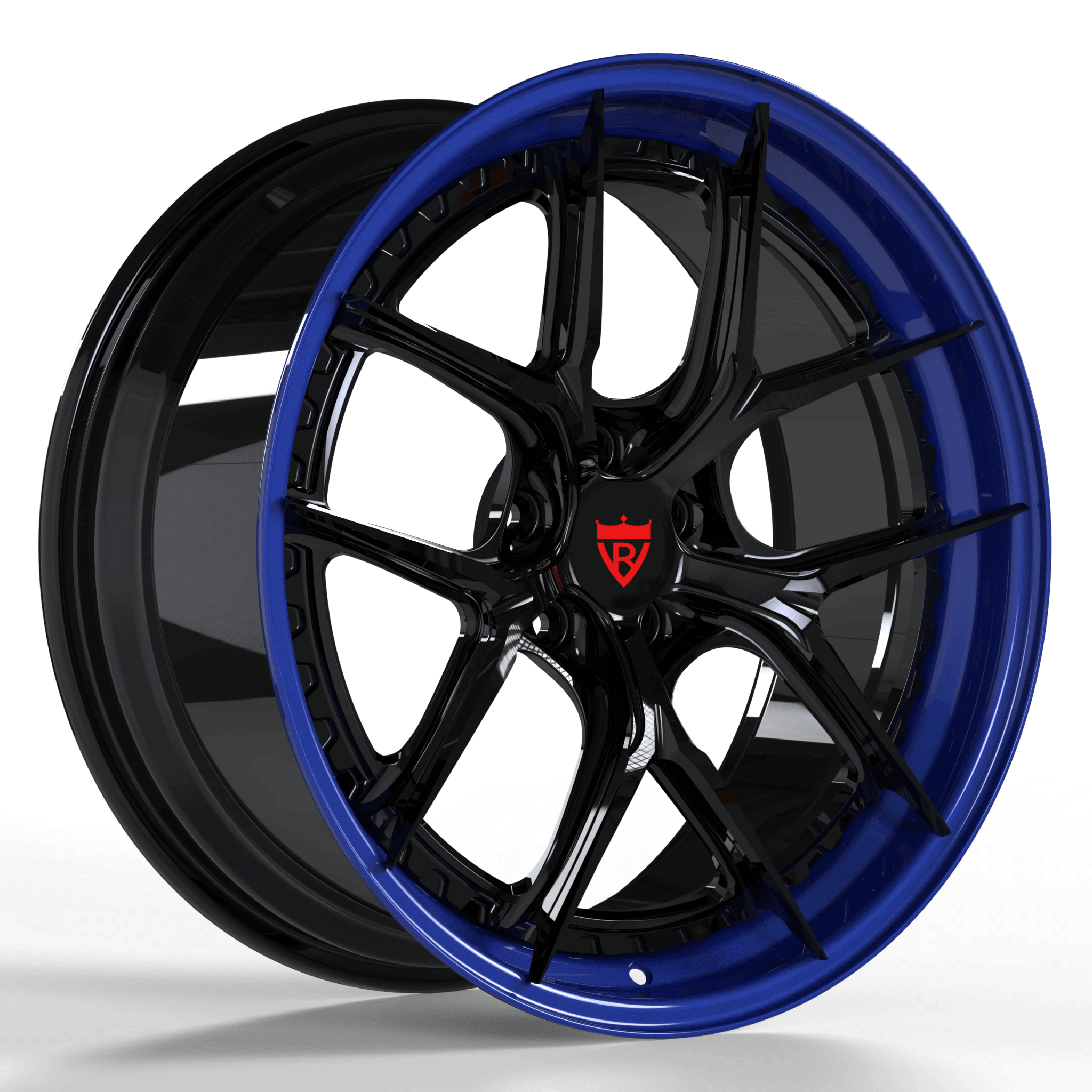 2 PIECE FORGED GLOSS BLACK WHEELS SERIES: RV-DB179 - RVRN WHEELS